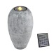 Gardeon Beige Solar Fountain Water Feature with LED Lights, Durable Polyresin, 36x36x50.5cm, Energy-Efficient & Stylish