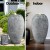 Gardeon Beige Solar Fountain Water Feature with LED Lights, Durable Polyresin, 36x36x50.5cm, Energy-Efficient & Stylish
