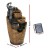 Gardeon Solar Fountain 80CM - Polyresin Cascading Water Feature with Pump, Solar Panel, and Battery for Outdoor/Indoor