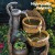 Gardeon Solar Fountain 80CM - Polyresin Cascading Water Feature with Pump, Solar Panel, and Battery for Outdoor/Indoor