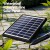 Gardeon 80CM Grey Solar Fountain Bird Bath with LED Lights - Polyresin, Energy-Efficient, Indoor/Outdoor Decor
