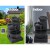 Gardeon 3-Tier Solar Cascading Fountain with LED Lights, 60CM Blue Polyresin Bird Bath, Weatherproof & Eco-Friendly