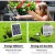 Gardeon 3-Tier Solar Cascading Fountain with LED Lights, 60CM Blue Polyresin Bird Bath, Weatherproof & Eco-Friendly