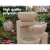 Gardeon Solar Water Feature Cascading Fountain, 4-Tier LED, 72CM Sandstone Polyresin, Indoor/Outdoor, Eco-Friendly