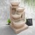 Gardeon Solar Water Feature Cascading Fountain, 4-Tier LED, 72CM Sandstone Polyresin, Indoor/Outdoor, Eco-Friendly