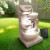 Gardeon Solar Water Feature Cascading Fountain, 4-Tier LED, 72CM Sandstone Polyresin, Indoor/Outdoor, Eco-Friendly