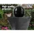 Gardeon Solar Water Feature: Twisted Fountain with LED Light Bird Bath, Durable Polyresin, Eco-Friendly, 85CM, Black