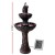 Gardeon Solar-Powered 3-Tier Bird Bath Fountain with Pump Kit, 106CM Polyresin Peacock Design, All-Weather Durable