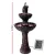 Gardeon Solar-Powered 3-Tier Bird Bath Fountain with Pump Kit, 106CM Polyresin Peacock Design, All-Weather Durable