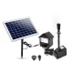 Gardeon Solar Pond Pump Submersible Fountain with Battery Kit, LED Lights, 800L/H Flow, 6.6ft Water Lift, Easy Setup
