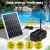 Gardeon Solar Submersible Water Pond Fountain Pump with Filter Box, 1190L/H, 6FT Lift, 5m Cable, 20W Panel