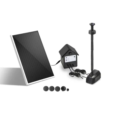 Gardeon Solar Pond Pump Fountain Kit: Submersible, 4ft Lift, LED Lights, Rechargeable Battery, Energy Efficient, 250L/H