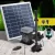 Gardeon Solar Pond Pump with Battery Kit, LED Lights, 610L/H Flow, Adjustable Height, Dual Nozzles, Indoor/Outdoor Use