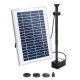 Gardeon Solar Pond Pump Submersible Water Fountain with Battery, LED Lights, Adjustable Height & 4 Nozzle Options