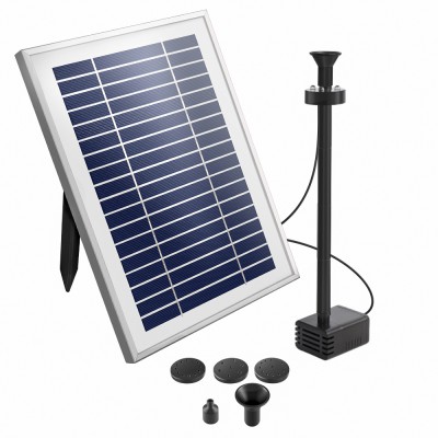 Gardeon Solar Pond Pump Submersible Water Fountain with LED Lights, 4.3ft Lift, 250L/H Flow, 14hr Battery, Easy Setup Gardeon Solar Pond Pump Submersible Water Fountain with LED Lights, 4.3ft Lift, 250L/H Flow, 14hr Battery, Easy Setup
