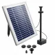 Gardeon Solar Pond Pump Submersible Water Fountain with LED Lights, 4.3ft Lift, 250L/H Flow, 14hr Battery, Easy Setup