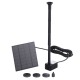 Gardeon Solar Pond Pump Submersible Water Fountain Kit - 160L/H, DC Brushless, Adjustable Height, 4 Nozzles, IP68