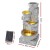 Gardeon Rock-Style Solar Fountain with LED Lights, 4-Tier Cascading Design, 86.8cm, Polyresin, Indoor/Outdoor Use