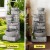 Gardeon Rock-Style Solar Fountain with LED Lights, 4-Tier Cascading Design, 86.8cm, Polyresin, Indoor/Outdoor Use