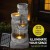 Gardeon Rock-Style Solar Fountain with LED Lights, 4-Tier Cascading Design, 86.8cm, Polyresin, Indoor/Outdoor Use