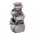Gardeon Solar Fountain Water Feature, 4-Tier Brown, Polyresin, Indoor/Outdoor, LED, 72.5CM, Solar-Powered, Easy Install