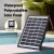 Gardeon Solar Fountain Water Feature, 4-Tier Brown, Polyresin, Indoor/Outdoor, LED, 72.5CM, Solar-Powered, Easy Install