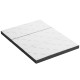 Giselle Bedding Foldable Double Mattress 3-Fold Bamboo Foam 190x137cm Breathable Air Mesh, Washable Cover