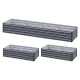 Green Fingers 320x80x45cm Galvanised Raised Garden Bed Planter Box, Durable SGCC Steel, Rustproof, Set of 2