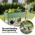 Green Fingers Mobile Elevated Garden Bed Kit, Galvanised Steel, 115x60x81cm, Locking Wheels, Storage Shelf, 100KG Load