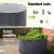 Green Fingers Raised Garden Bed 90x45cm Galvanised Steel Planter Box, Anti-Rust, Durable, for Vegetables & Herbs
