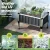 Green Fingers Raised Garden Bed x2 Set 80x49x74cm Galvanised Steel Planter Box with Aluminium Frame and Roof Green Fingers Raised Garden Bed x2 Set 80x49x74cm Galvanised Steel Planter Box with Aluminium Frame and Roof