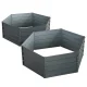 Green Fingers 2x Galvanised Steel Raised Garden Bed - 130x130x46cm, Rustproof Planter Box with Rounded Safety Edges