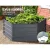 Green Fingers 2x Galvanised Steel Raised Garden Bed - 130x130x46cm, Rustproof Planter Box with Rounded Safety Edges