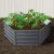 Green Fingers 2x Galvanised Steel Raised Garden Bed - 130x130x46cm, Rustproof Planter Box with Rounded Safety Edges