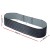 Green Fingers 2x Raised Garden Beds 240x80x42cm Oval Galvanised Steel Planter Boxes, Rustproof, Aluminium Grey