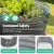 Green Fingers Galvanised Raised Garden Bed 320x80x42cm - Durable SGCC Steel Oval Planter with Safe Rounded Edges