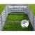 2x Green Fingers Galvanised Raised Garden Bed 320x80x42cm Oval Planter Box, Rustproof Steel, Aluminium Grey