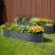 2x Green Fingers 320x80x56cm Oval Raised Garden Beds, Galvanised Steel Planter Boxes, Rustproof, Aluminium Grey