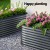 2x Green Fingers 320x80x56cm Oval Raised Garden Beds, Galvanised Steel Planter Boxes, Rustproof, Aluminium Grey