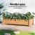 Green Fingers Wooden Garden Bed 65x33x16cm Raised Planter Box, Solid Fir, Pest-Resistant, Legs, for Vegetables & Flowers