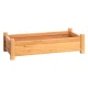 Green Fingers Wooden Garden Bed 65x33x16cm Raised Planter Box, Solid Fir, Pest-Resistant, Legs, for Vegetables & Flowers