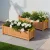 2x Green Fingers Raised Garden Bed 90x30x33cm Fir Wood Planter Box, Elevated Container for Flowers & Veggies