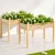 Green Fingers 2x Raised Garden Bed 120x60x80cm - Sturdy Fir Wood, Elevated Planter Box for Vegetables & Flowers