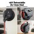 Giantz 15m Retractable Air Hose Reel 3/8 Inch Heavy Duty Steel, 300PSI Auto Rewind, Wall or Ceiling Mountable