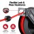 Giantz 15m Retractable Air Hose Reel 3/8 Inch Heavy Duty Steel, 300PSI Auto Rewind, Wall or Ceiling Mountable