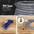 Green Fingers 30M Retractable Water Hose Reel with Auto Rewind, Wall Mount, PVC Hose, Spray Gun & UV Resistant Case
