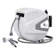 Green Fingers 30M Retractable Water Hose Reel, Auto Rewind, Wall Mount, 9-Mode Spray Gun, UV-Resistant PVC