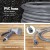 Green Fingers 30M Retractable Water Hose Reel, Auto Rewind, Wall Mount, 9-Mode Spray Gun, UV-Resistant PVC