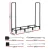 Gardeon 120cm Firewood Rack Black - Heavy-Duty Steel, 3 Sizes, Ventilated Design, 200kg Capacity, Includes 4 Tools