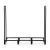 Gardeon 120cm Firewood Rack Black - Heavy-Duty Steel, 3 Sizes, Ventilated Design, 200kg Capacity, Includes 4 Tools